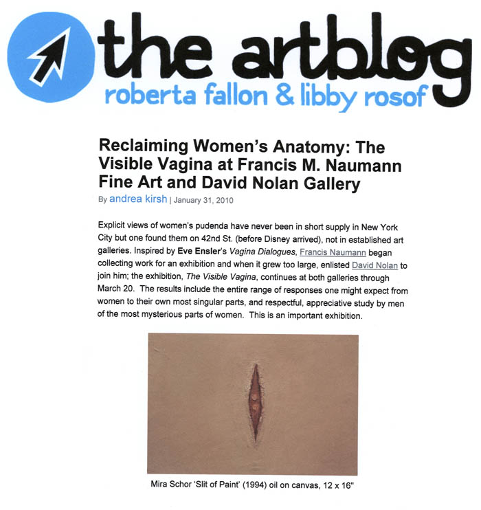 The Artblog Roberta Fallon & Libby Rosof.